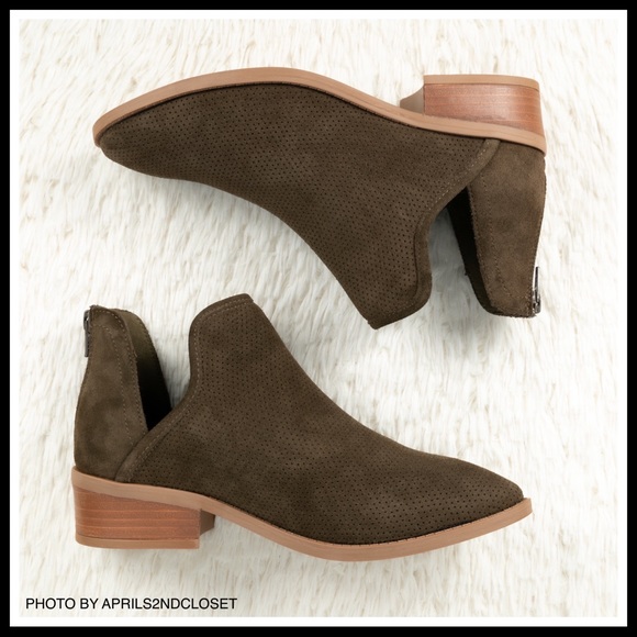 STEVE MADDEN ANKLE BOOTIES BLOCK HEEL BOOTS A3C - Picture 6 of 14